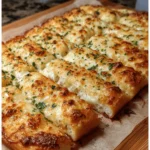 Homemade Cheesy Garlic Breadsticks