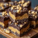 No Bake Chocolate Peanut Bars