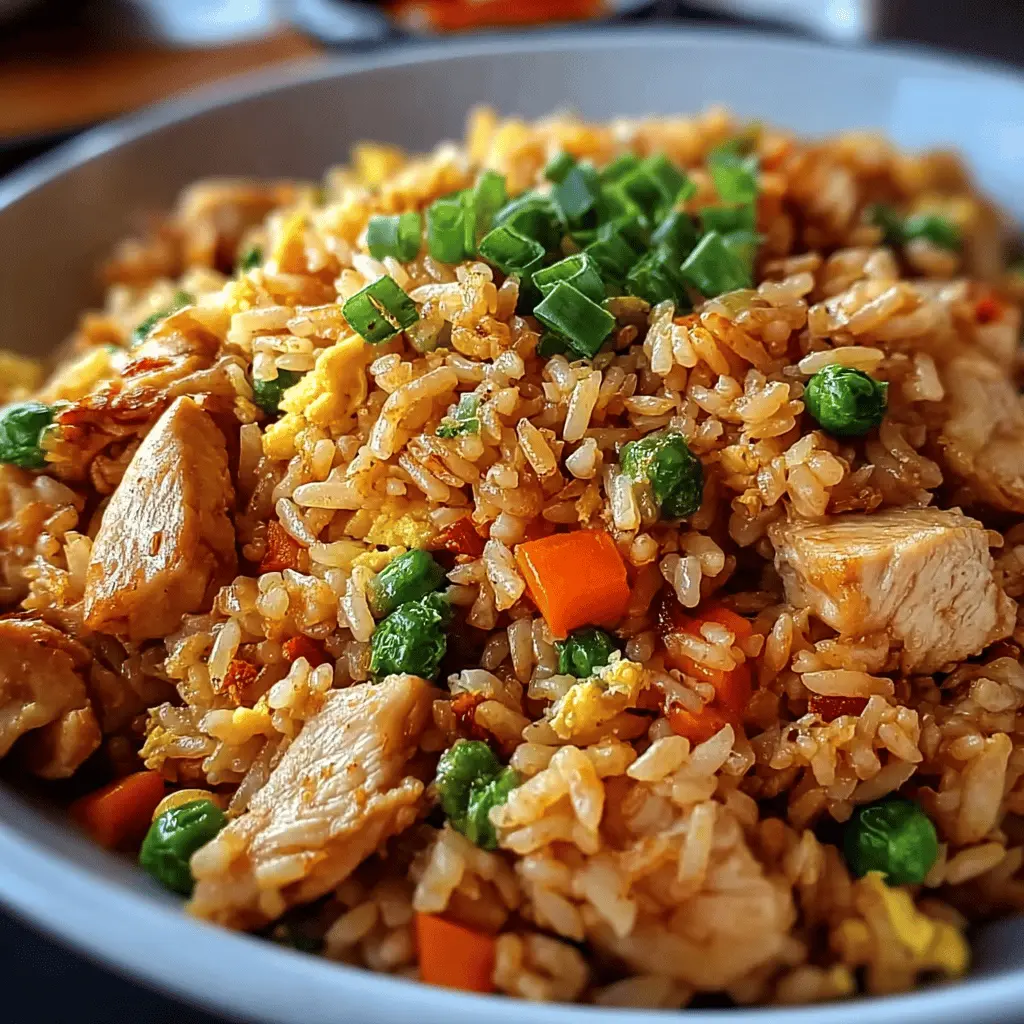 Restaurant-Style Chicken Fried Rice: Easy, Flavorful, and Homemade