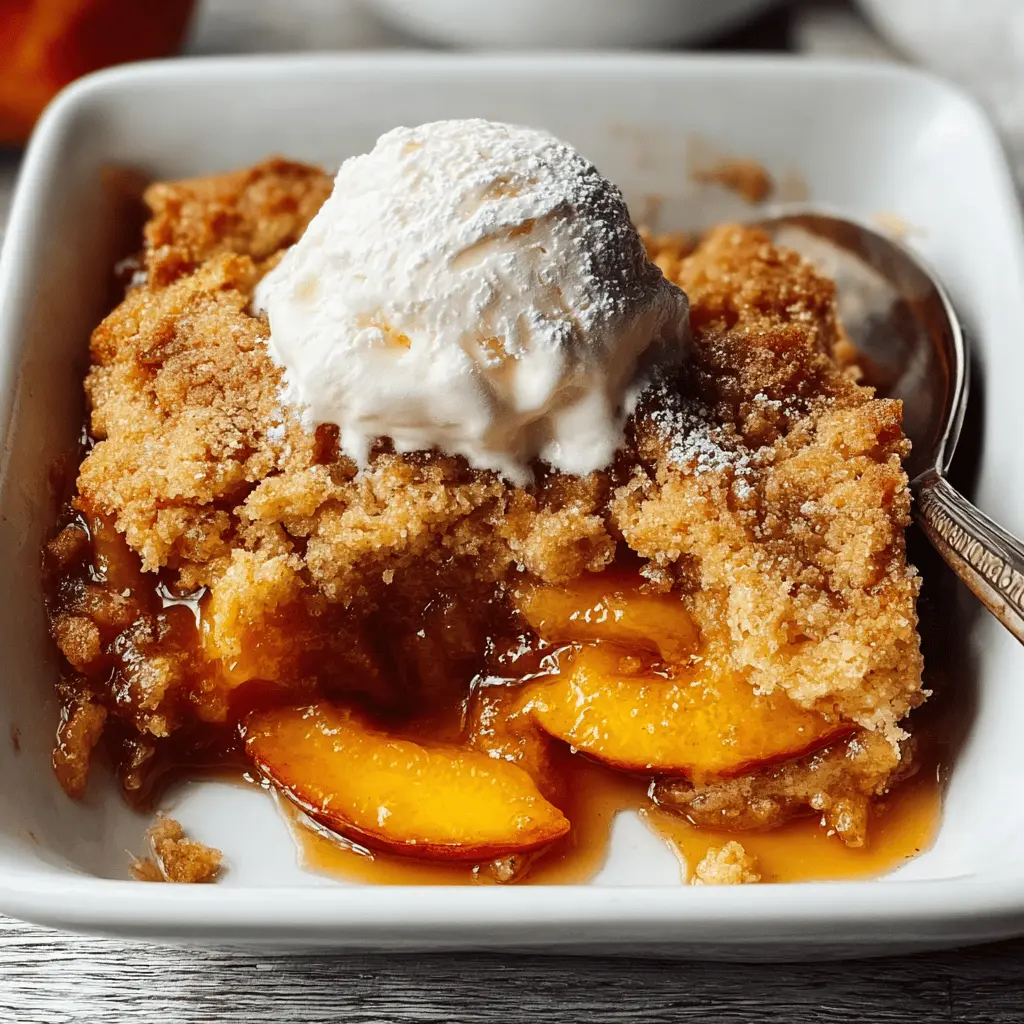 Irresistible Brown Sugar Peach Cobbler for Easy Summer Evenings