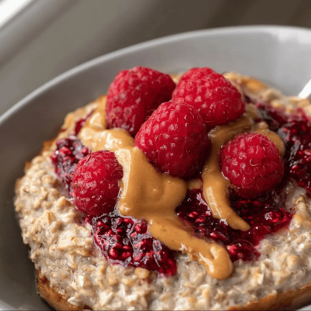 Peanut Butter & Jelly Oatmeal: The Easy Indulgent Breakfast You’ll Love