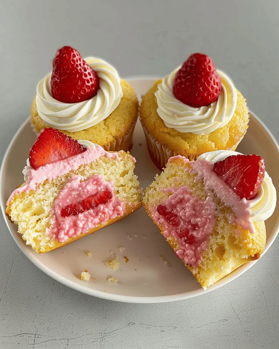 Lemon Cupcakes with Strawberry Filling: Best Recipe for a Sweet Treat