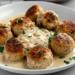 Chicken Meatballs in Cream Sauce
