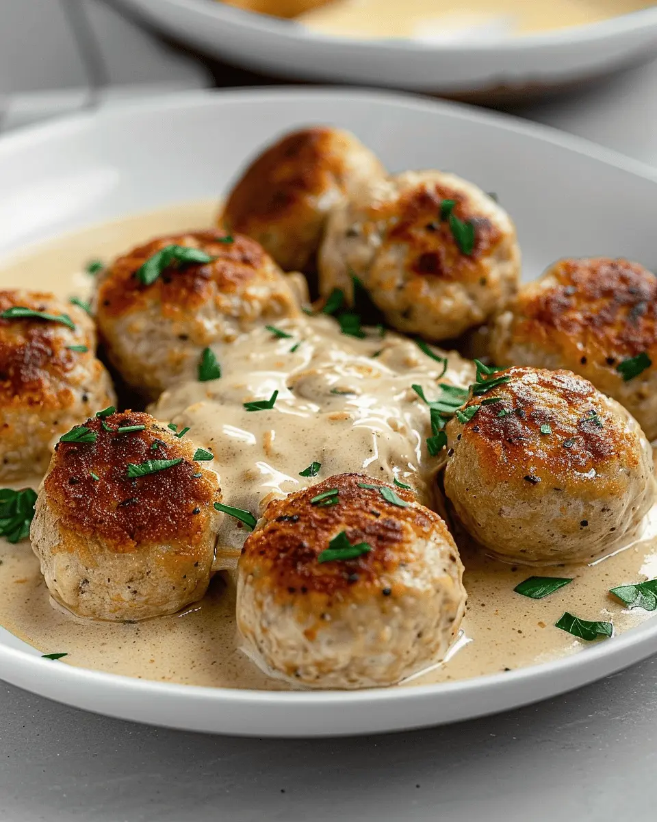 Chicken Meatballs in Cream Sauce: Easy Comfort Food Delight