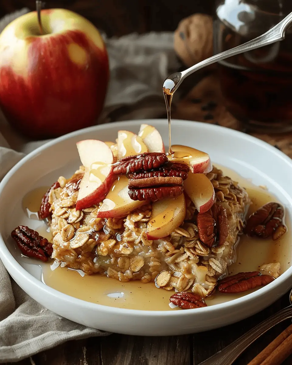 Amish-Style Apple and Cinnamon Baked Oatmeal: A Cozy Delight