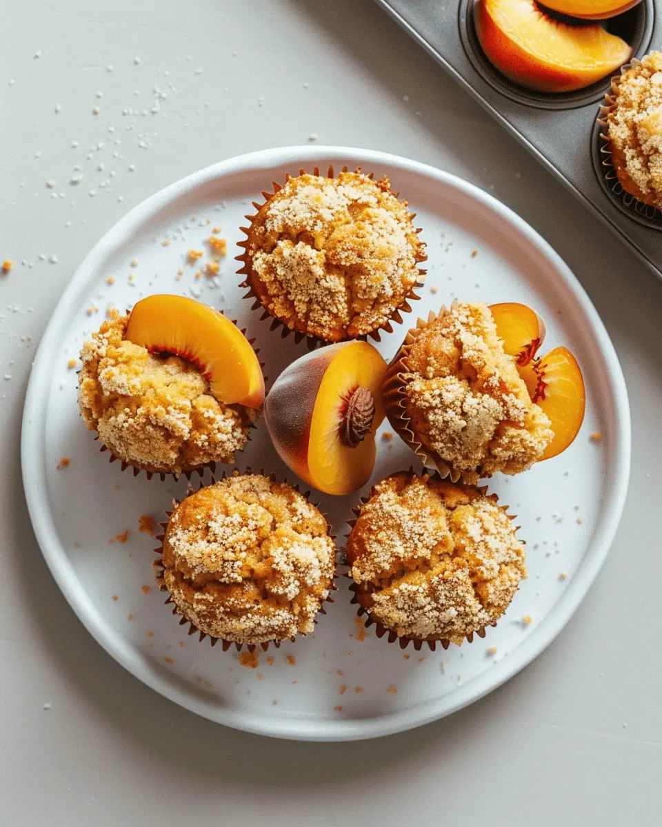 Easy 30-Minute Peach Muffins – Juicy, Soft, and Irresistibly Flavored
