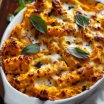 Cheesy Pumpkin Ricotta Pasta Bake