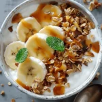 Salted Caramel Banana Yogurt Bowl