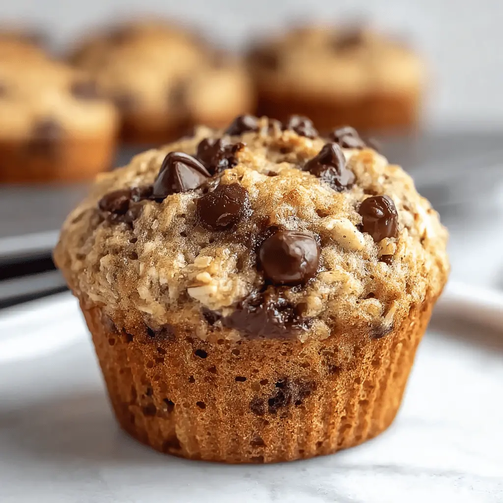 Irresistible Oatmeal Chocolate Chip Muffins: Easy Greek Yogurt Delight