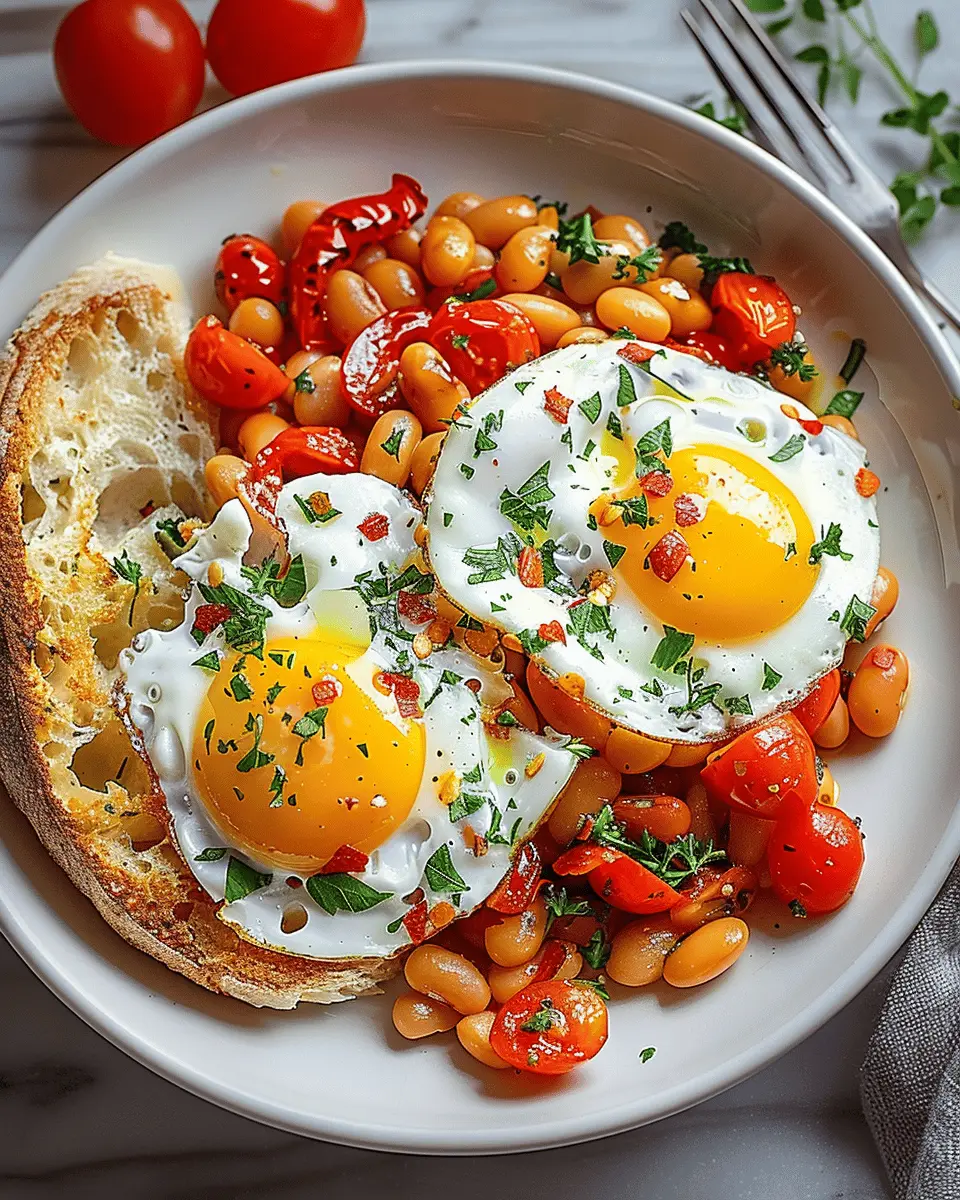 Spanish Beans & Eggs: Easy Comfort Food with Turkey Bacon