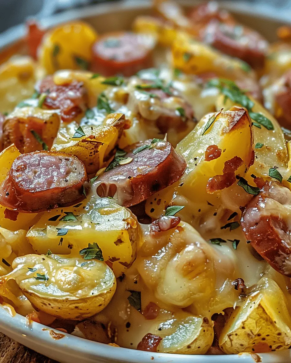 Cheesy Ranch Potatoes and Smoked Sausage for a Cozy Feast