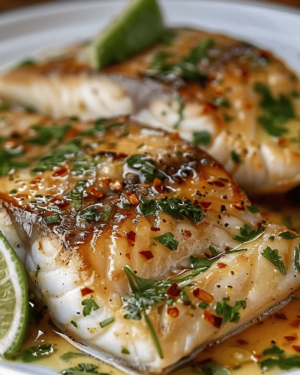 Coconut Lime Fish: A Juicy Tropical Delight with Garlic Butter