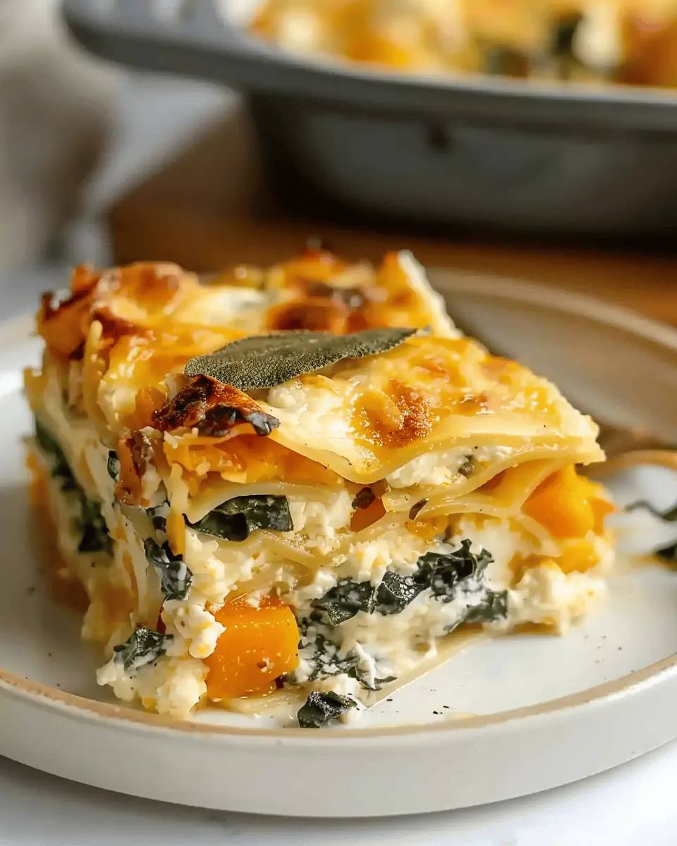 Creamy Butternut Squash and Kale Lasagna: Easy Comfort Food Delight