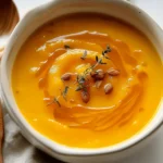 Creamy Honey Roasted Acorn Squash Soup