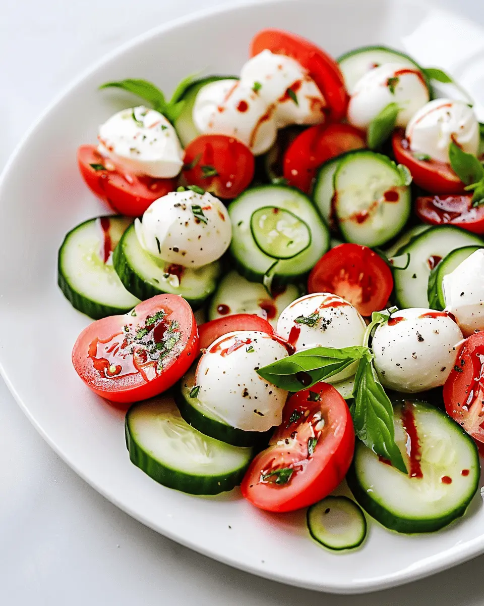 Fresh Cucumber Caprese Salad: A Juicy Twist for Your Summer Table