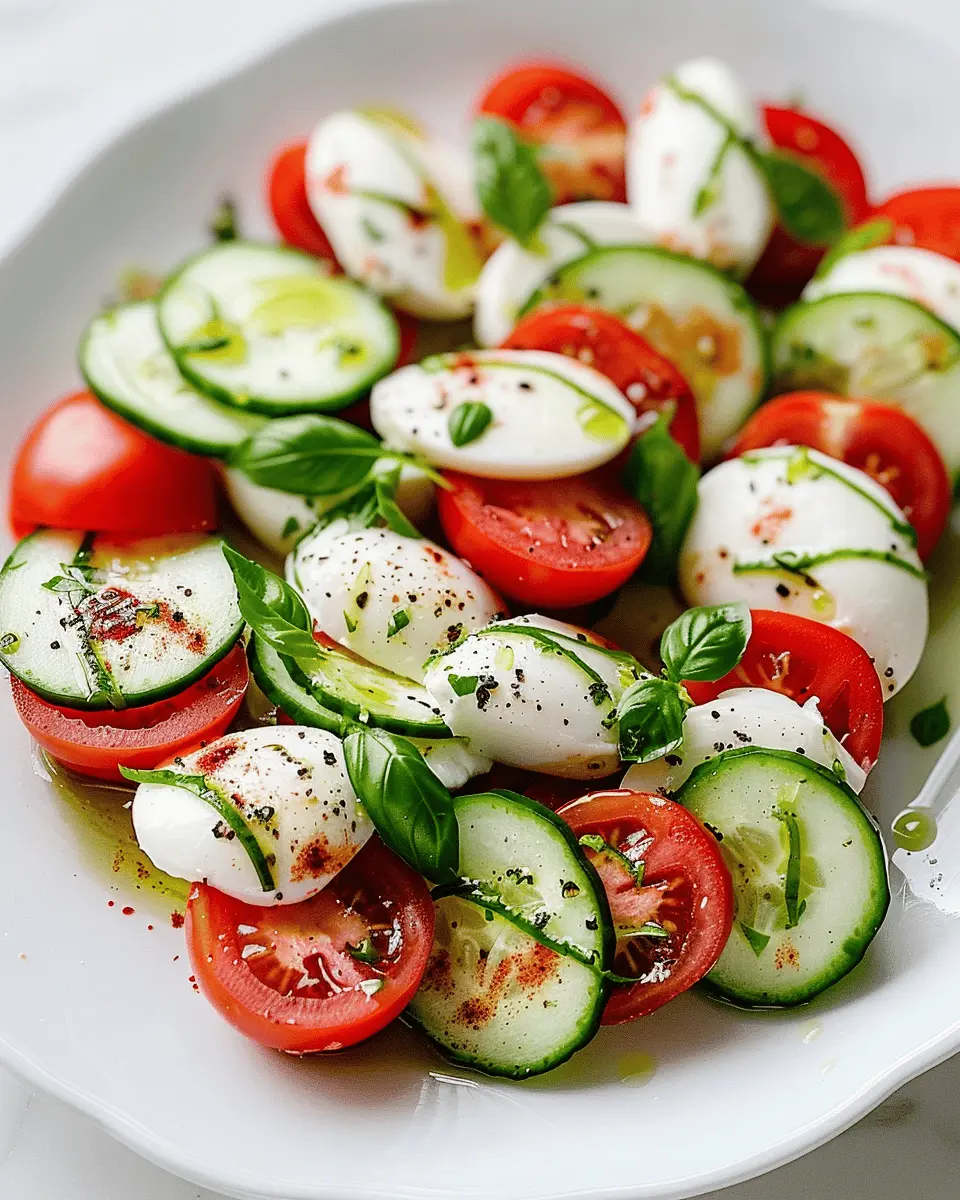 Fresh Cucumber Caprese Salad: A Refreshing Twist for Summer