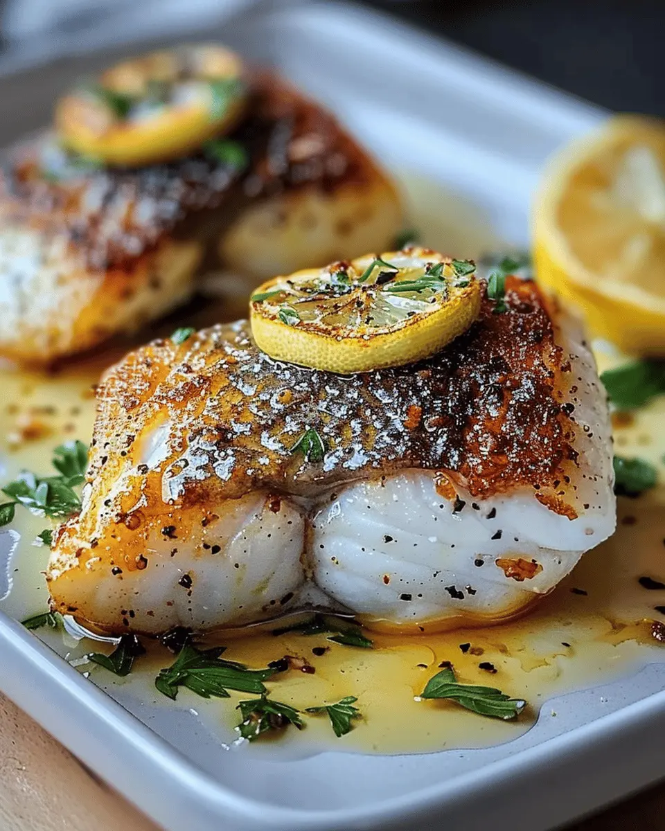 Lemon Garlic Butter Cod: Best Recipe for Crispy Skin Delight