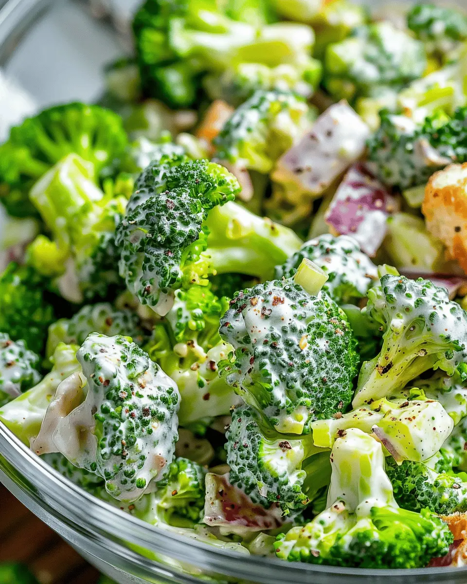 Quick Broccoli Ranch Salad with Turkey Bacon for a Fresh Twist