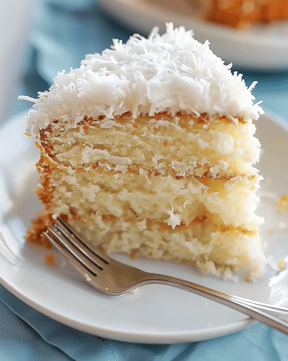 Tasty Old-Fashioned Coconut Cake for a Delightfully Sweet Treat