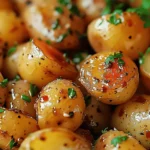 Garlic Sauce Baby Potatoes