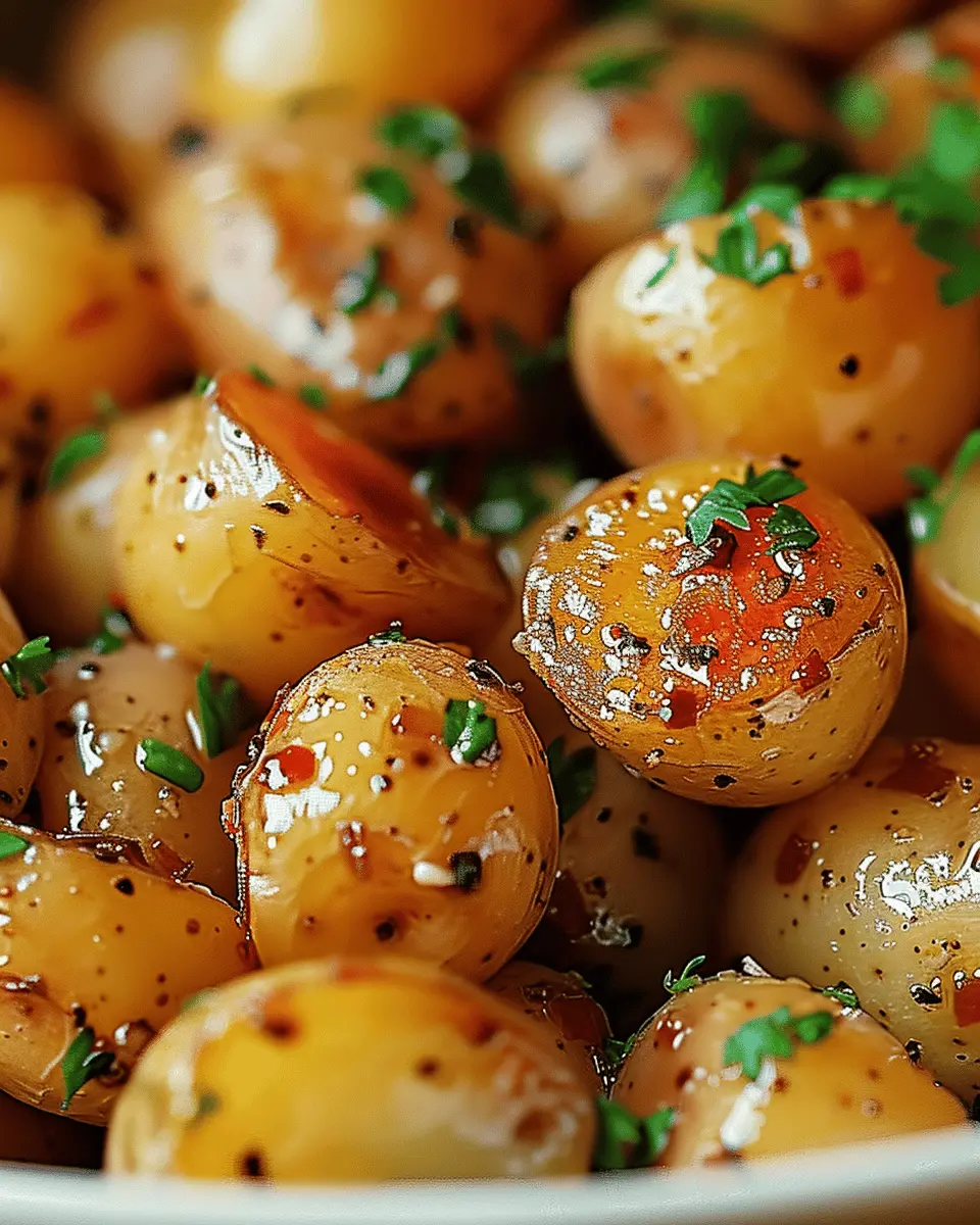 Garlic Sauce Baby Potatoes with Turkey Bacon: Easy & Indulgent Delight