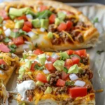 Easy Crescent Roll Taco Pizza