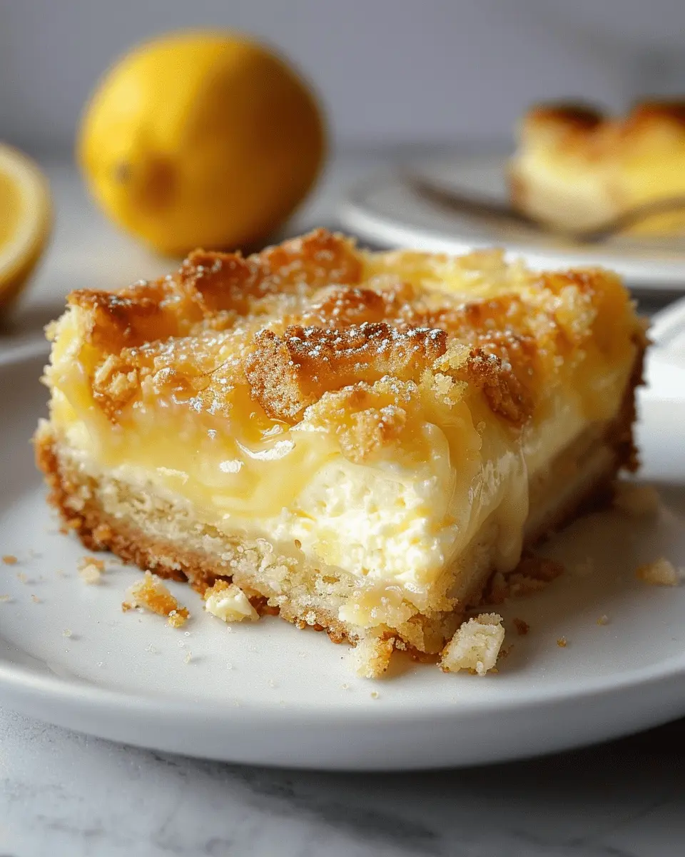 4 Ingredient Lemon Cream Cheese Dump Cake for Effortless Bliss
