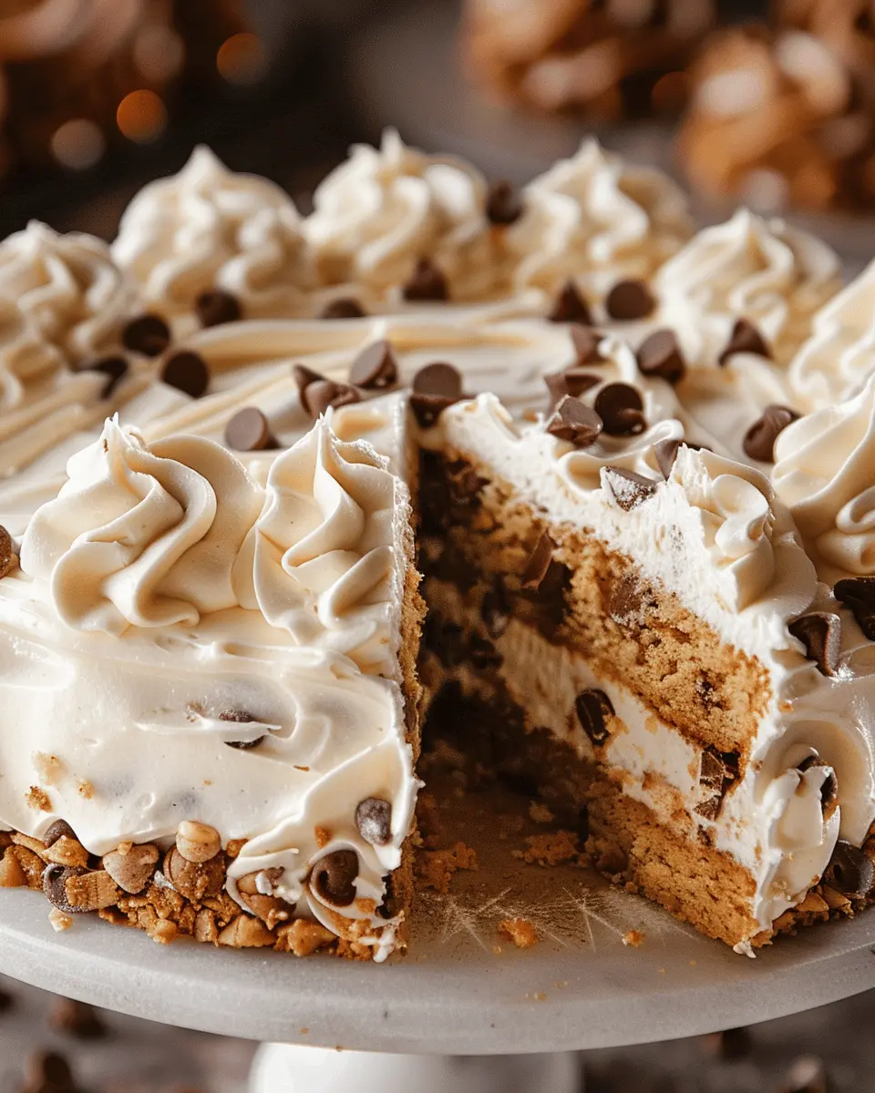 Chocolate Chip Cookie Cake Recipe: The Best Buttercream Frosting