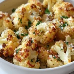 Crispy Parmesan Roasted Cauliflower