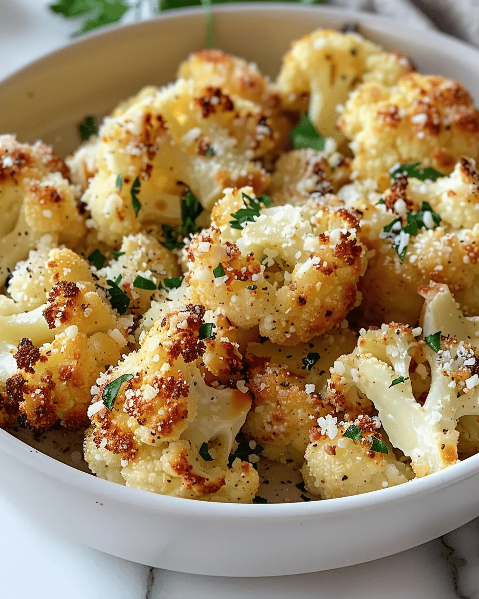 Crispy Parmesan Roasted Cauliflower: The Best Flavorful Side Dish