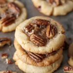 Crumbl Pecan Pie cookies with sugar cookies