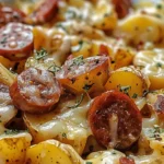 Cheesy Ranch Potatoes and Smoked Sausage