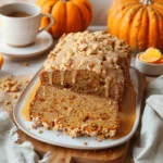 Florida Orange Juice Pumpkin Bread with Streusel and Orange Glaze