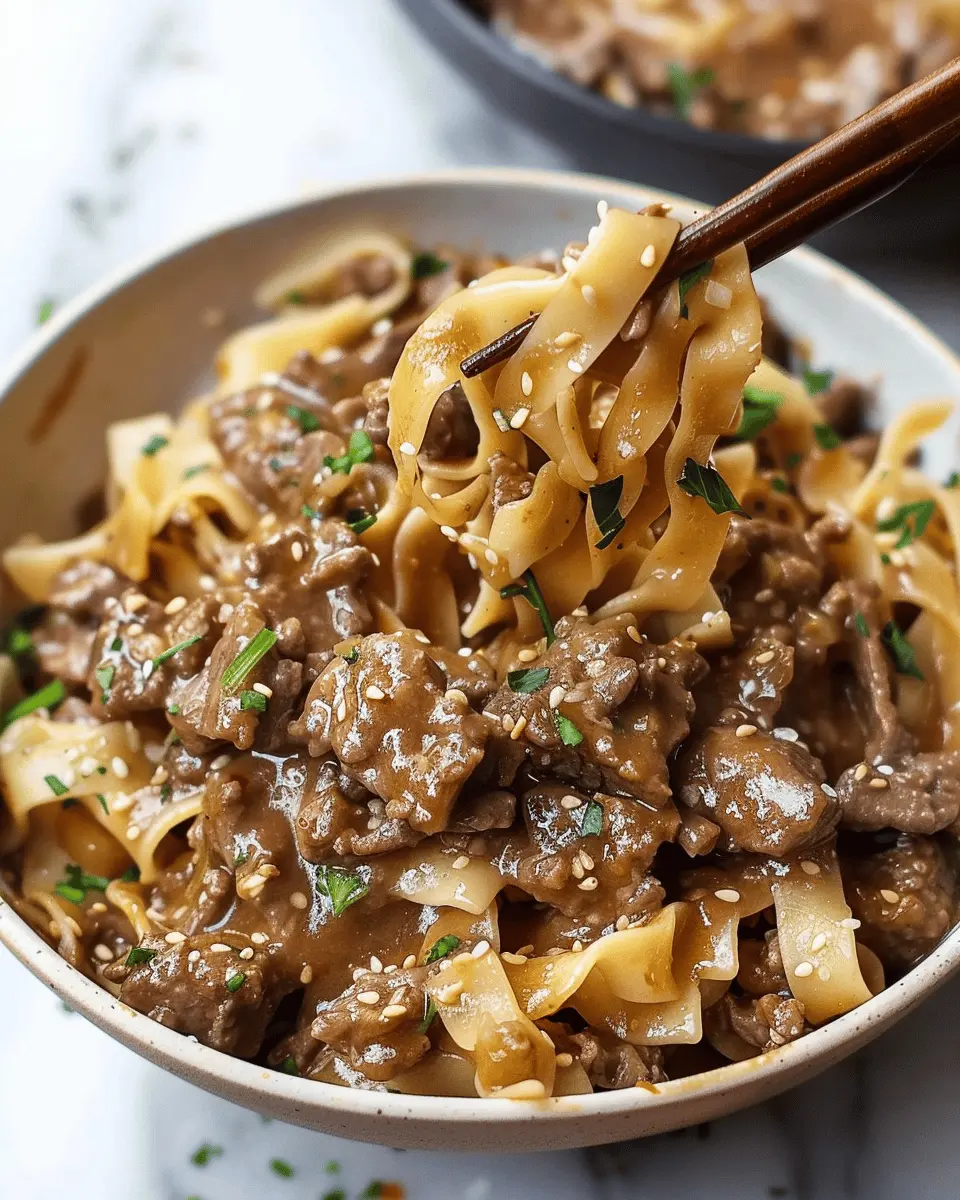 Easy Beef and Noodles