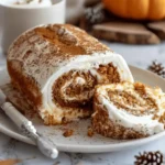 Fall Pumpkin Spice Roll Cake