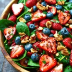 15-Minute Strawberry Spinach Salad