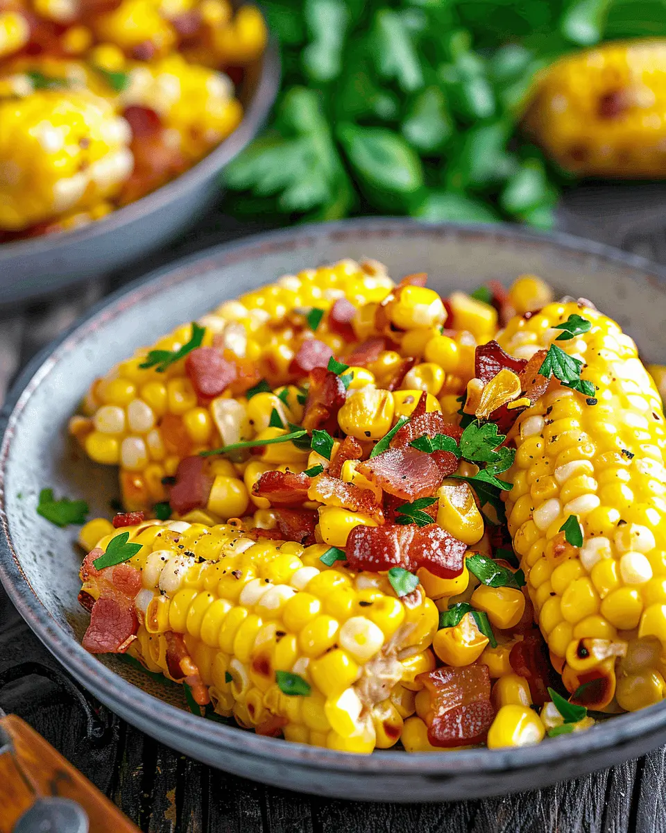 Fresh Corn and Bacon Side Dish
