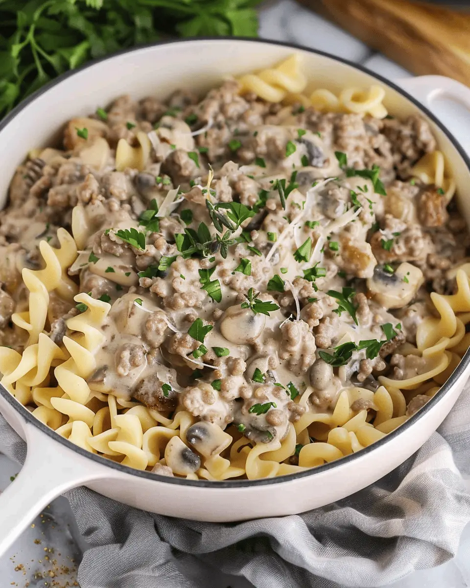 Best Hamburger Stroganoff: A Juicy Twist with Turkey Bacon and Chicken Ham