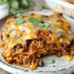 Beef Enchilada Casserole with Corn Tortillas