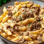 High Protein Creamy Beef Pasta Recipe for Quick Weeknight Dinners