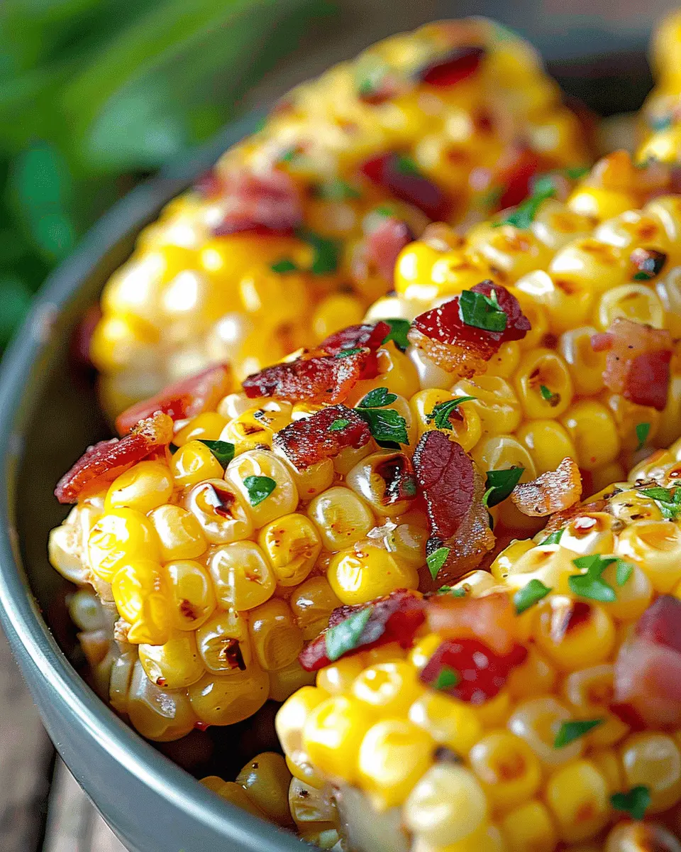 Fresh Corn and Turkey Bacon Side Dish for a Satisfying Meal