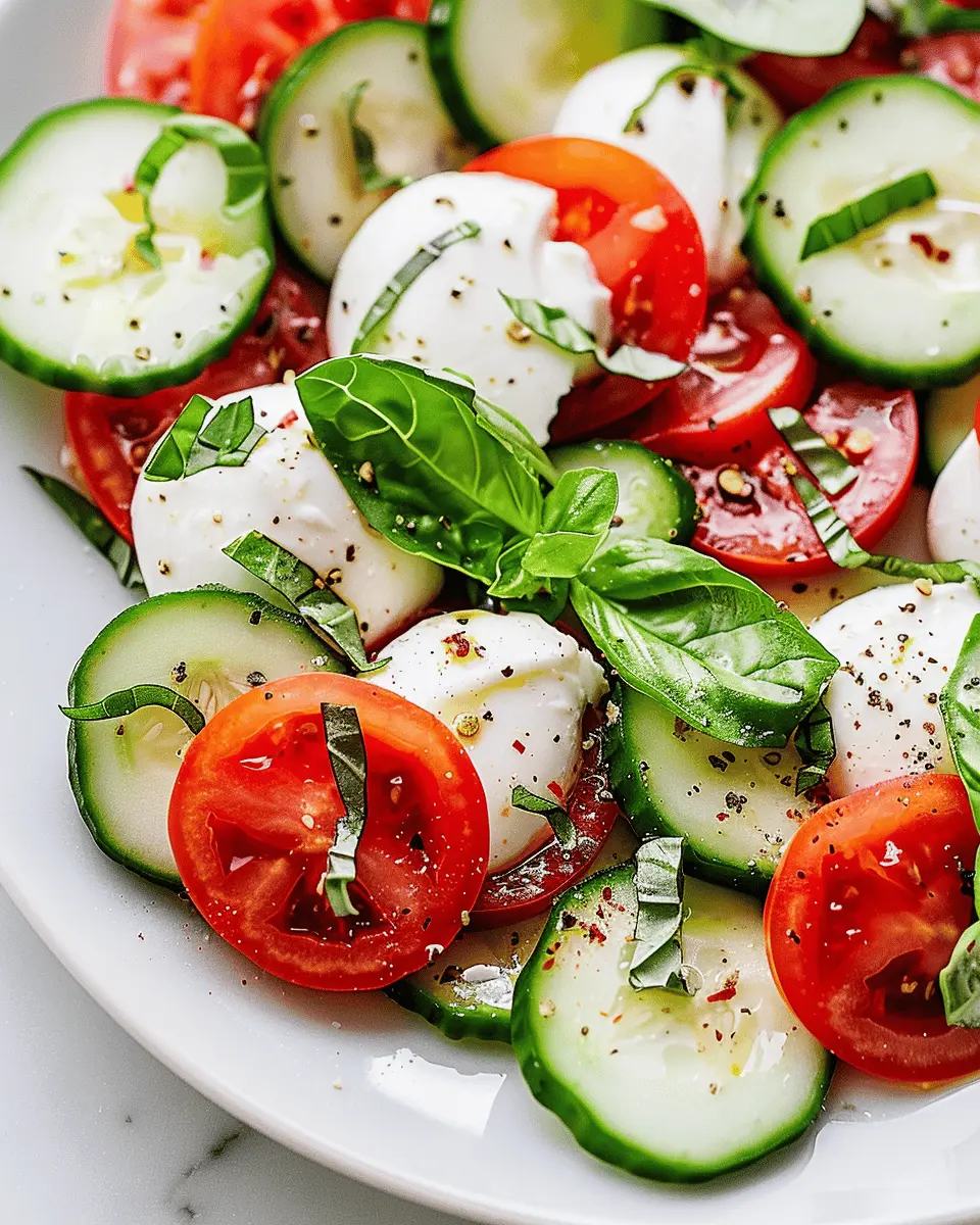 Fresh Cucumber Caprese Salad: A Juicy Twist on a Classic Recipe