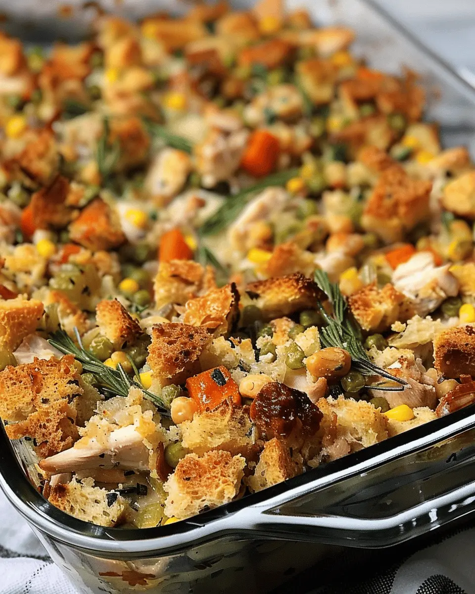 Chicken and Stuffing Casserole