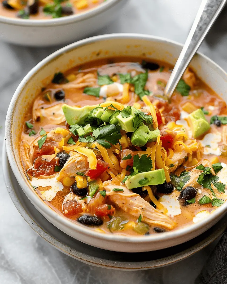 Easy Chicken Taco Soup