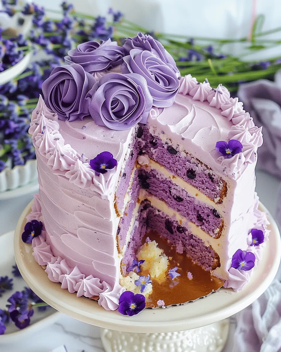 Lavender Cake Recipe: A Delightful Indulgence with Buttercream Frosting