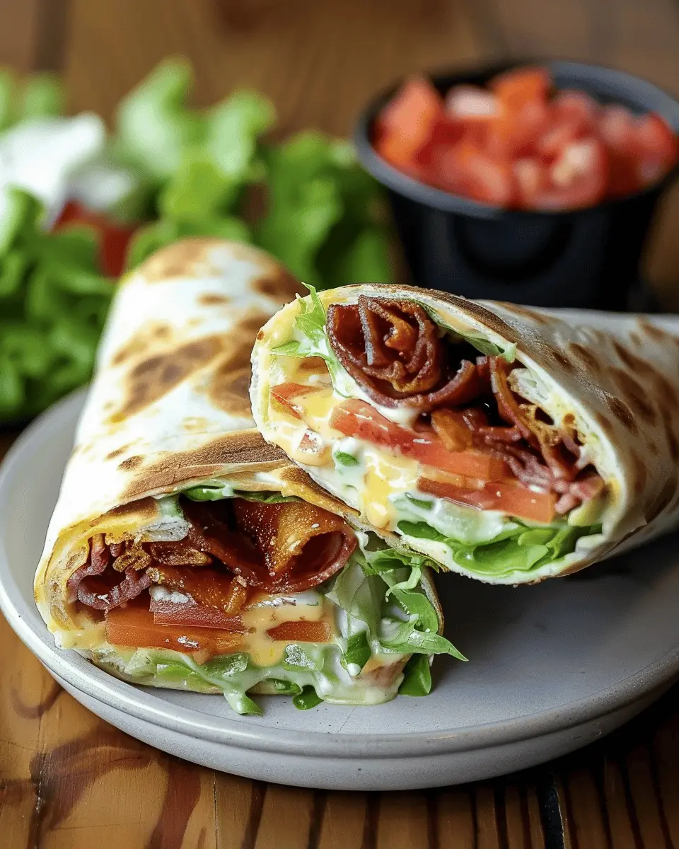 Gourmet BLT Wraps with Secret Sauce: A Delicious Turkey Bacon Twist