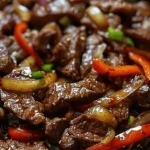 Sizzling Chinese Pepper Steak with Onions