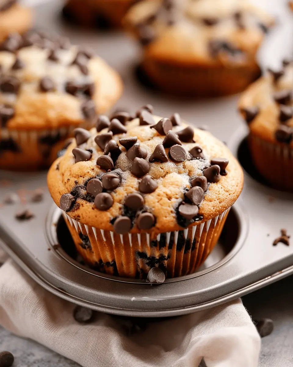 Chocolate Chip Banana Muffins