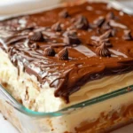 Boston Creme Pie Poke Cake