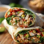 Thai Peanut Chicken Wraps